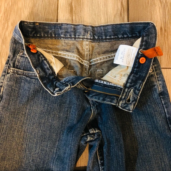 Lee Premium Select Dark Wash W/ Brown Tint Jeans Boys Sz 12 Reg Adjustable Waist - Picture 3 of 11